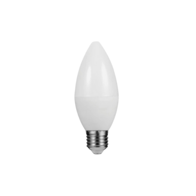 Switched 5W Candle LED Light Bulb E27 - Cool White