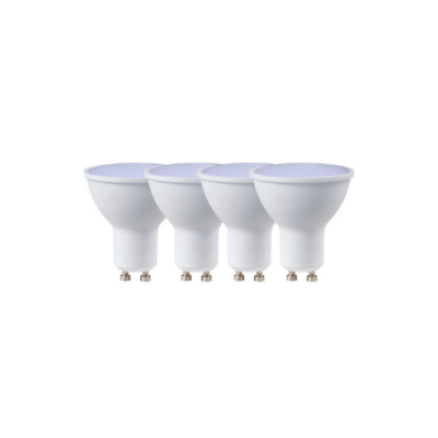 Switched 3W GU10 Rechargeable LED Light Bulb - Cool White – 4 Pack