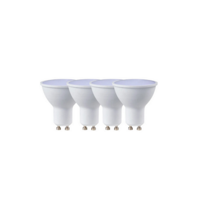 Switched 3W GU10 Rechargeable LED Light Bulb - Warm White – 4 Pack