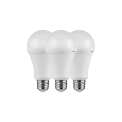 Switched 5W A60 Rechargeable E27 LED Light Bulb Warm White - 3 Pack