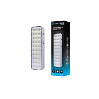 Switched 30 LED Emergency Light AC 150 Lumen -White