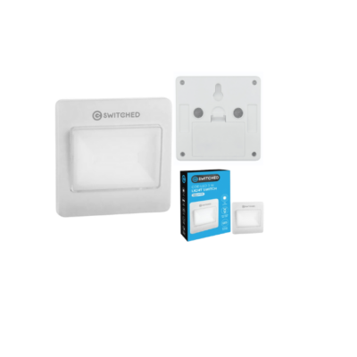 Switched 120 Lumen LED Light Switch – White